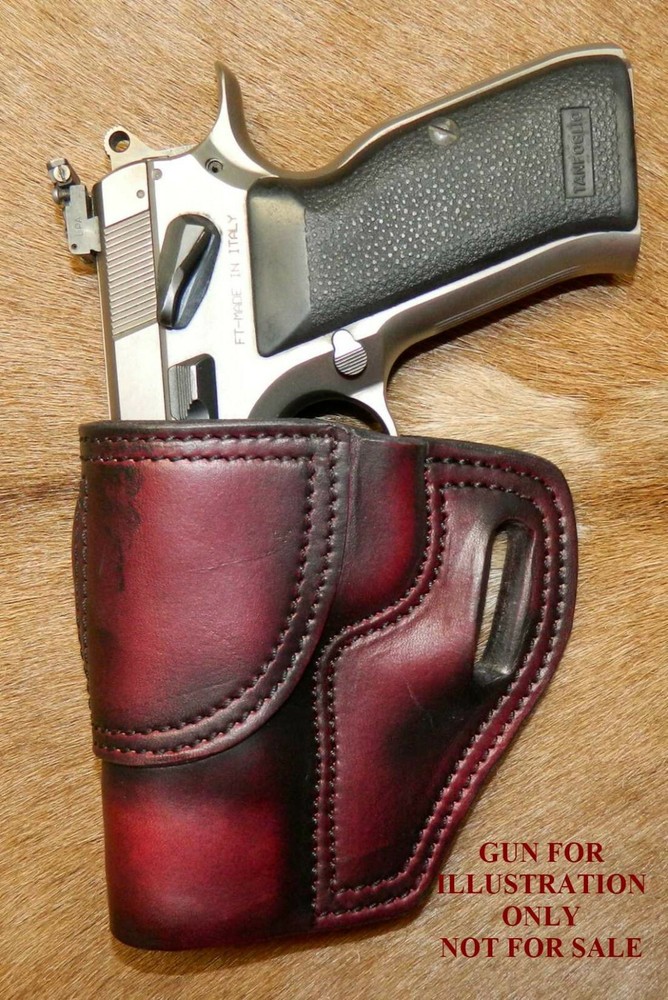 Gary C’s OWB Avenger LEFT HAND Leather HOLSTER EAA Witness FS Steel NO RAIL