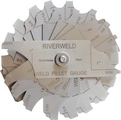 12 Piece Fillet Weld Set 1/32″ increments to 1/2″, 1/16″ increments to 1″ Gauge