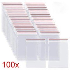 Grip Seal Bags Self Resealable Grip Poly Plastic Clear Zip Lock MIX 2 Mil 2ML