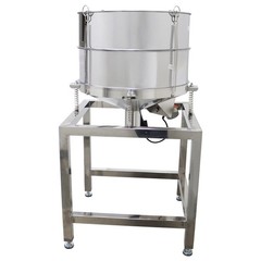 Electric Circular Vibrating Screen Sieve with 30+60 Mesh Screens Double Layers