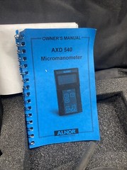 Used Alnor Micromanometer AXD 540 With Case