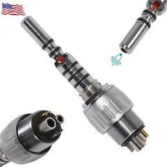 Dental 6 Hole Quick Coupler for KAV LED Fiber Optic Handpiece MULTIflex LUX USA