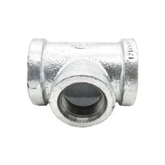 Thrifco 5217077 1 Inch x 1 Inch x 3/4 Inch Galvanized Steel Reducer Tee