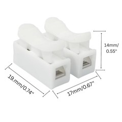 CH2 Quick Splice 2-Pin Connector 10A 220V (25 pcs)