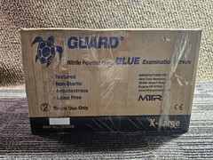 (QTY 1000) MTR Guard Nitrile Exam Glove 5 Mil Palm Powder-Free XL Blue 93005