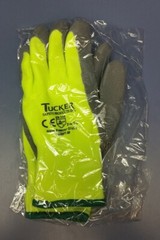 (12 Pair) Tucker Safety Hi-Vis Cut Resistant Freezer Glove MEDIUM Fleece Lined