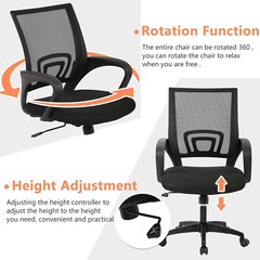 Home Office Chair Desk Computer Chair Adjustable Ergonomic with Lumbar Support
