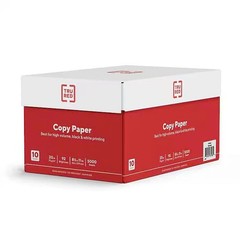 TRU RED 8.5″ x 11″ Copy Pape – 20 lbs. 92 Brightness, 500 Sheets/Ream – 10 Reams