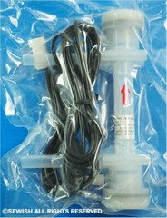 NEW TOKYO KEISO malema 3L/min Teflon PFA Ultrasonic Liquid Flow Sensor w/Meter