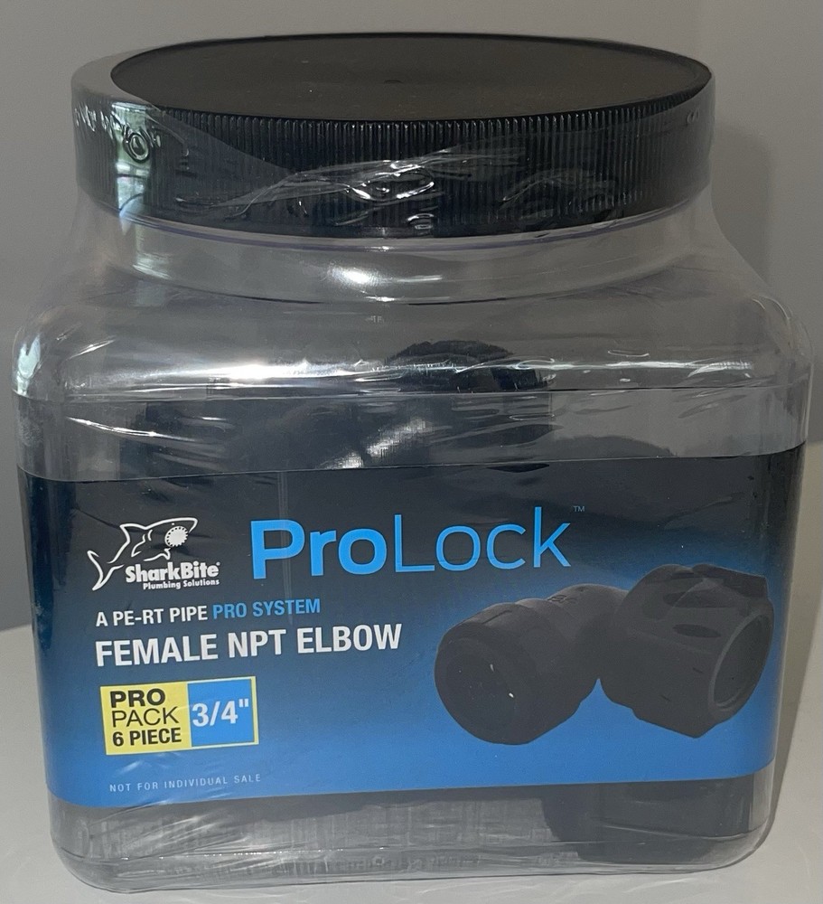 New! Sealed SharkBite ProLock 3/4in. 90-Degree Elbow Fitting (6-Pack)
