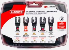 DIABLO DOU5SPC 5 Piece Universal Fit General Purpose Oscillating Blade Set (New)