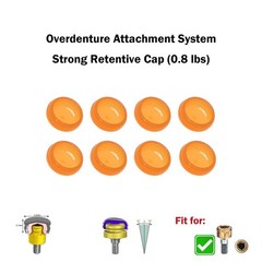 US Overdenture Dental Locator Abutments Retention Cap 0.8lbs For Implant Inserts