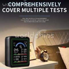 10-in-1 Air Quality Detector PM2.5 PM10 PM HCHO TVOC CO CO2 Formaldehyde Monitor