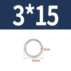Heavy Duty Corrosion Resistant 304 Stainless Steel Welded Ring 3/4/5/6/8/10/12mm
