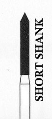 CROSSTECH Dental Diamond Short-Shank-BEVELEDCYLINDER-886/014C(MC9C)-Coarse 5Burs