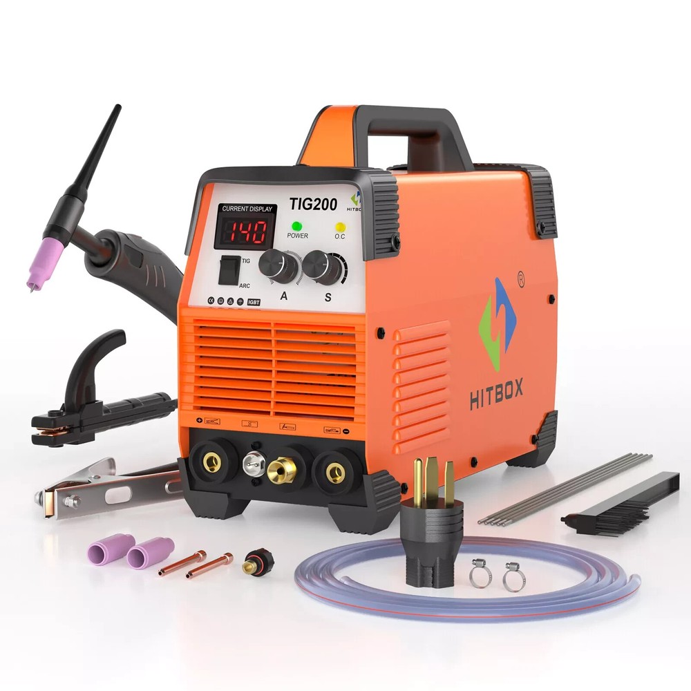 200A TIG Welder HF TIG/MMA Welder Machine with Post Gas 110V&220V