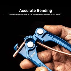 Precision Tube Bender for Copper, Brass & Aluminum – 0-120 Degrees Adjustable