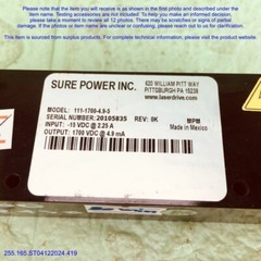 Laser Drive 111-1700-4.9-5, Helium Laser Supply as photos, SN:2430, Tested, DHL.