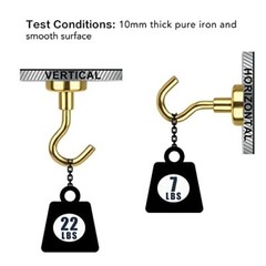 10 Heavy Duty Magnetic Hooks Strong Magnet Kitchen Utensil Hanger Tool Organizer