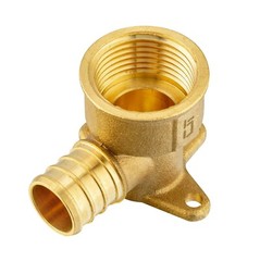 5 Pieces 3/4″ PEX x 3/4″ Female NPT Drop Ear Elbow Crimp Brass Fitting No Lead