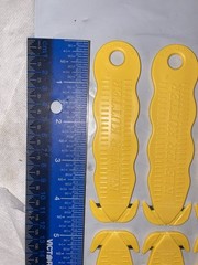 Qty 12 Klever Kutter Yellow KCJ-1Y Safety Box Cutters, USA