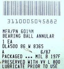 NAVY JP5 SYSTEM SKF FAG 6014 6014M NOS BALL BEARING BRASS RETAINER 110 70 20 MM