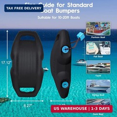 AWEMUFA Boat Fenders Easy to Install Bumper for Docking Ideal Fender for Pontoon