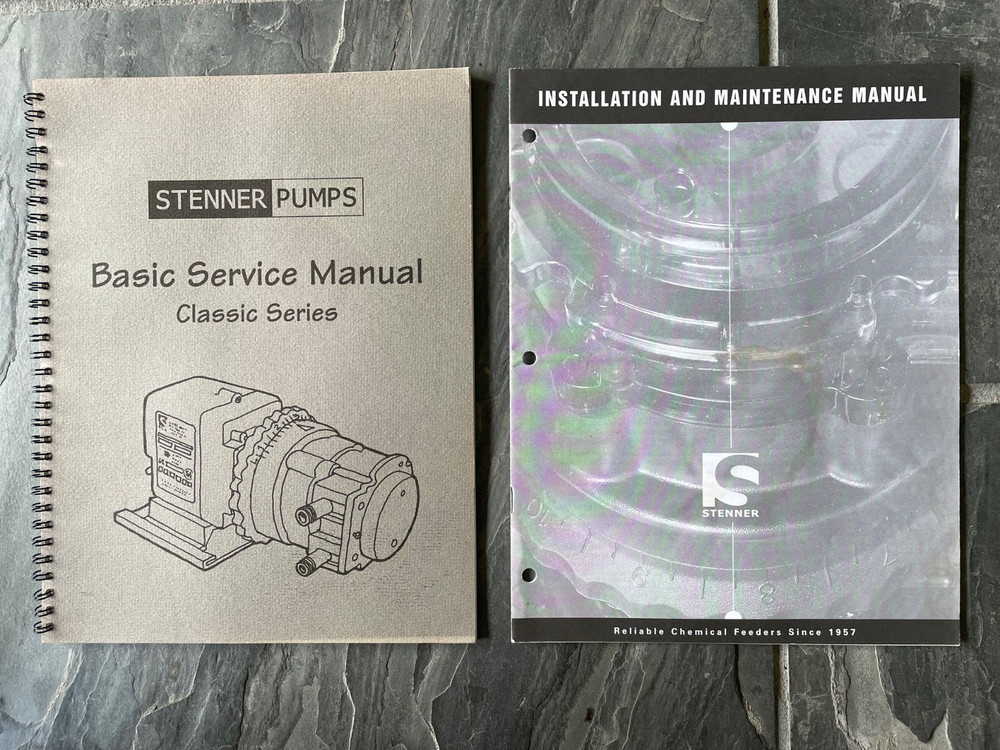 STENNER PUMP Classic Series Service Manual & Installation Booklet Repair