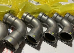 1-1/2” Viega 25221 MegaPressG 90 Degree Elbow Steel Gas Pipe Press Fitting 6616