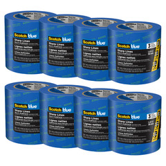ScotchBlue Sharp Lines Painter’s Tape (2093): 1.41 in. x 60 yds. (Blue) [8-pack]