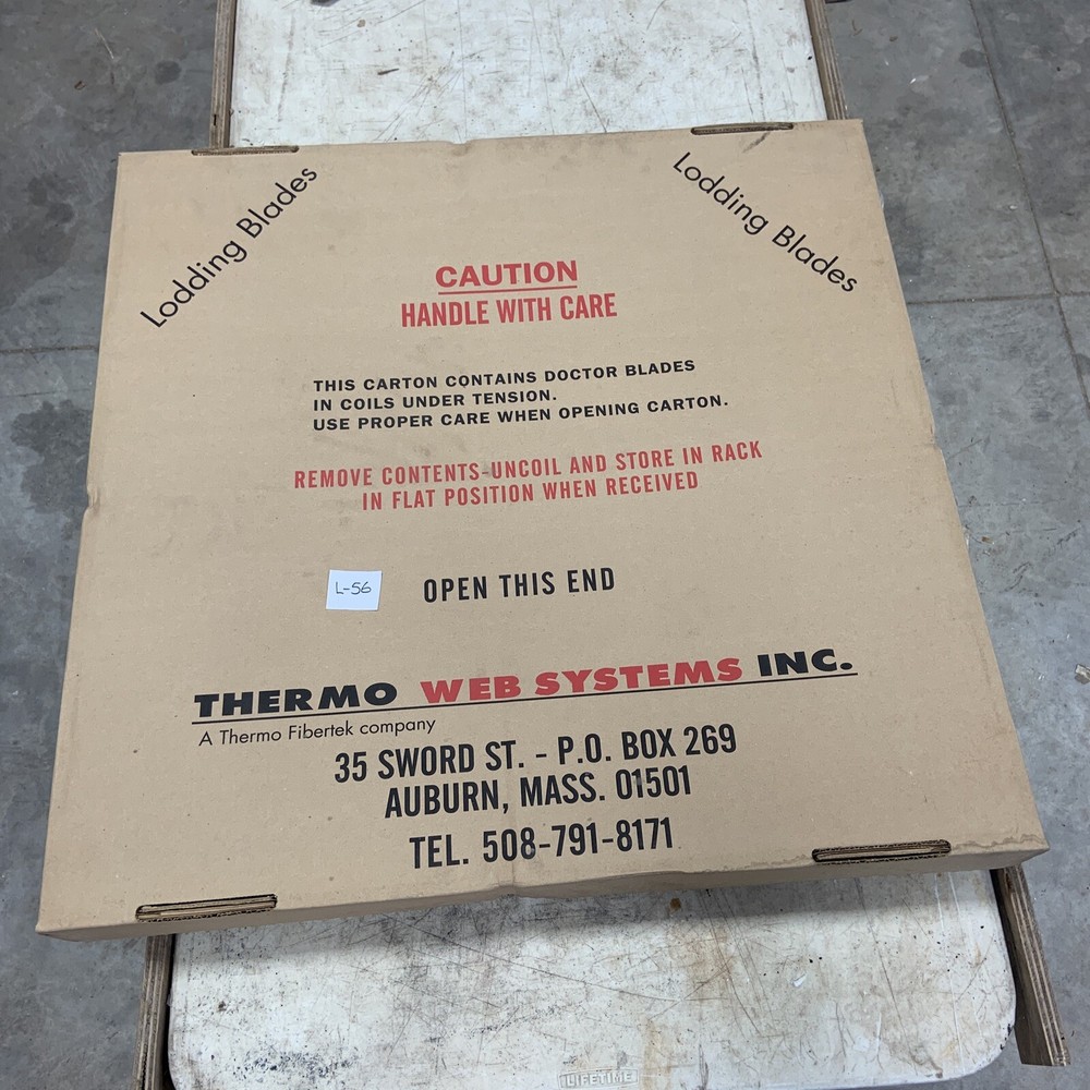 Kadant Doctor Blade .060” X 3” X 248” Berflex Dr Blade For Wire New In Box