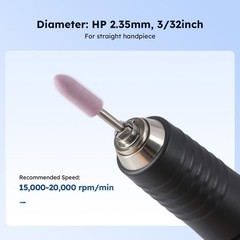 9Pcs Dental Composite Polishing Stones Burs Kit HP 2.35mm for straight handpiece