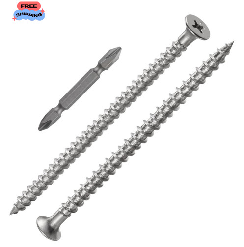1 pounds#8X3″410 Stainless Steel Fastener Drywall Screws-Phillips with coarse…