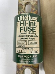 NEW Littelfuse KLLU 1200, Class L, Hi- Interrupting Time Delay 600VAC 1200 AMP