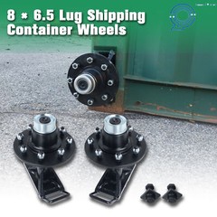Shipping Container Wheels 8×6.5 Lug Bolt-On Spindle Kit with Handle