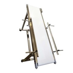 110V White PVC Belt Conveyor Speed Adjustable Industrial Transport Equipment
