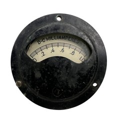 General Electric GE Model AEN 204 DW-51 0-1 Milliamperes DC Panel Meter Tested