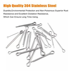 230 Pcs Cotter Pin Assortment Set 304 Stainless Steel Value Kit US