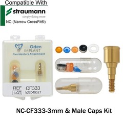 For ITI Straumann Implant Locator Abutment NC/RC 3/4/5mm Male Cap Tool Removable