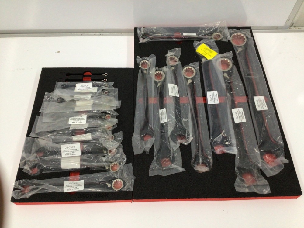 Proto JSCV-20S 20 Piece Reverse Combination Ratcheting Spline Wrench Set