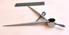 STARRETT No.277 Spring-Type Dividers with Round Legs; 4.0” Size & Capacity. USA