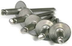 POP Rivets Large Flange ALL Steel – 8-8LF 1/4 x 1/2 Gap (.376 – .500) Qty-100