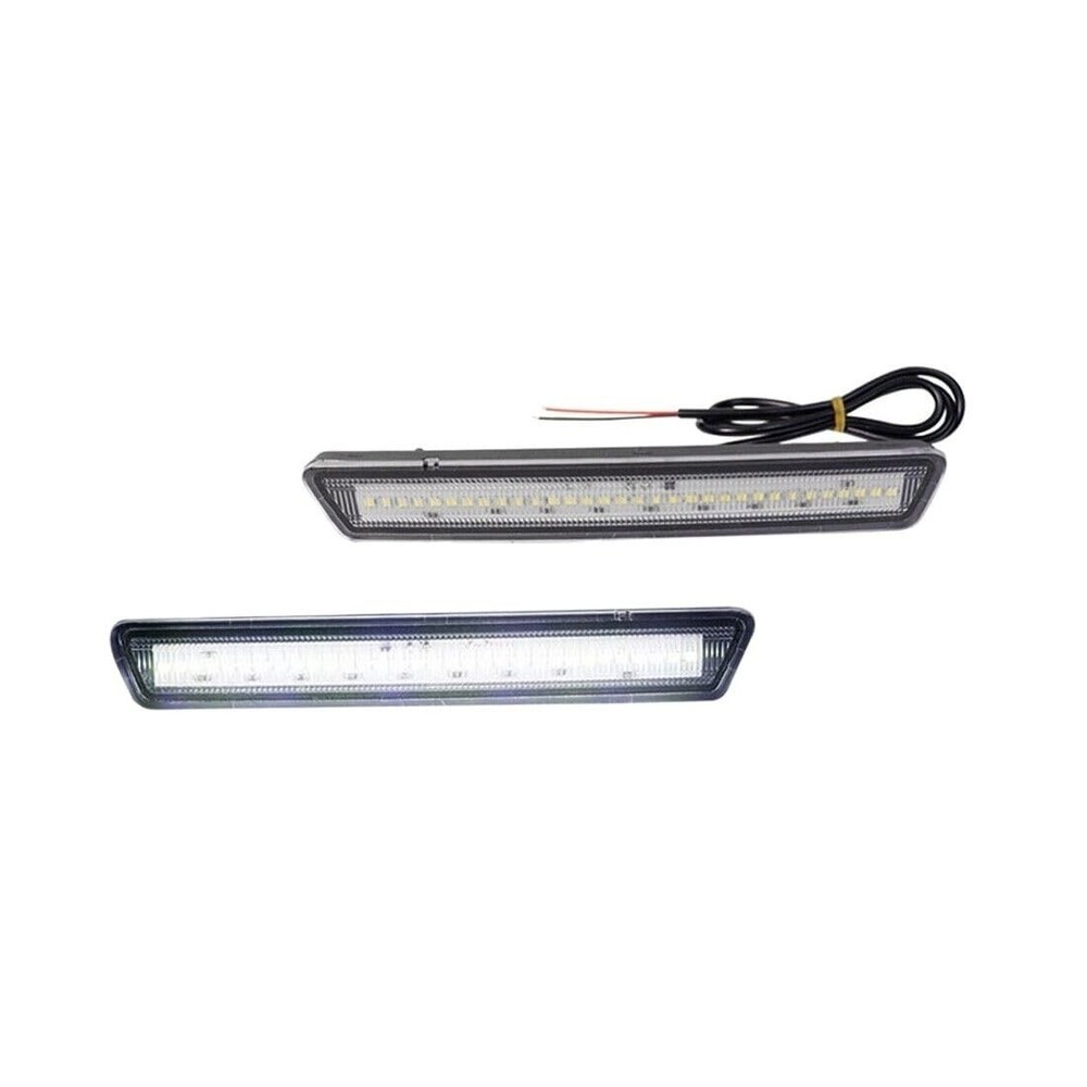 Rear Bumper Side Marker Lights Clear Lens Black ABS Bulbs Ford Mustang 99-04