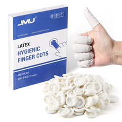 JMU Disposable Latex Finger Cots Anti Static Rubber Fingertips Protective Finger