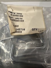 25 Pieces Abbatron / HH Smith 2056 Handle, 5/16 in Chrome, Brass, 4-1/4 in.10-32