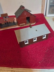 VINTAGE REVEL BARN GROUP COWS, GOAT,BARN ,RABBIT HUTCH ,SHED & OUT BUILDING