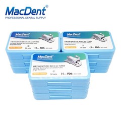 200pcs Dental Orthodontic 1st 2nd Molar Buccal Tube Roth MBT Monoblock Bondable