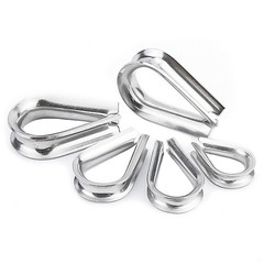 Thimble Thimbles Wire Cable Rope Stainless Steel Cable Clips Clamps Marine Grade