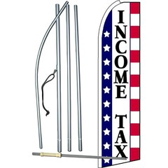 Income Tax Stars & Stripes Complete Swooper Flag Bundle