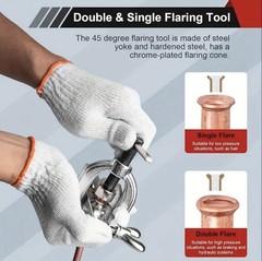 Professional Grade Double & Single Brake Line and Brass Tubing Flaring Tool Kit